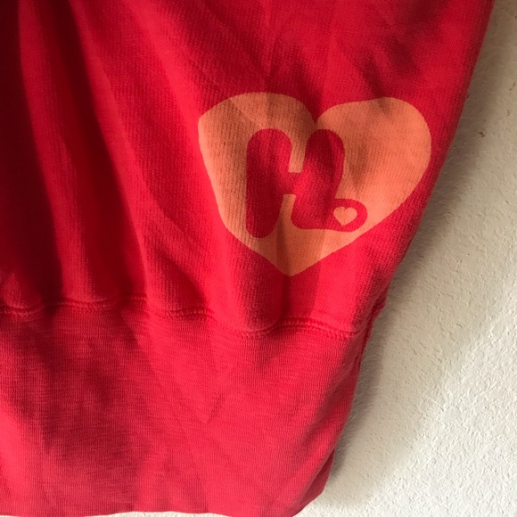 Harajuku Lovers Red Hoodie Top - Picture 5 of 7